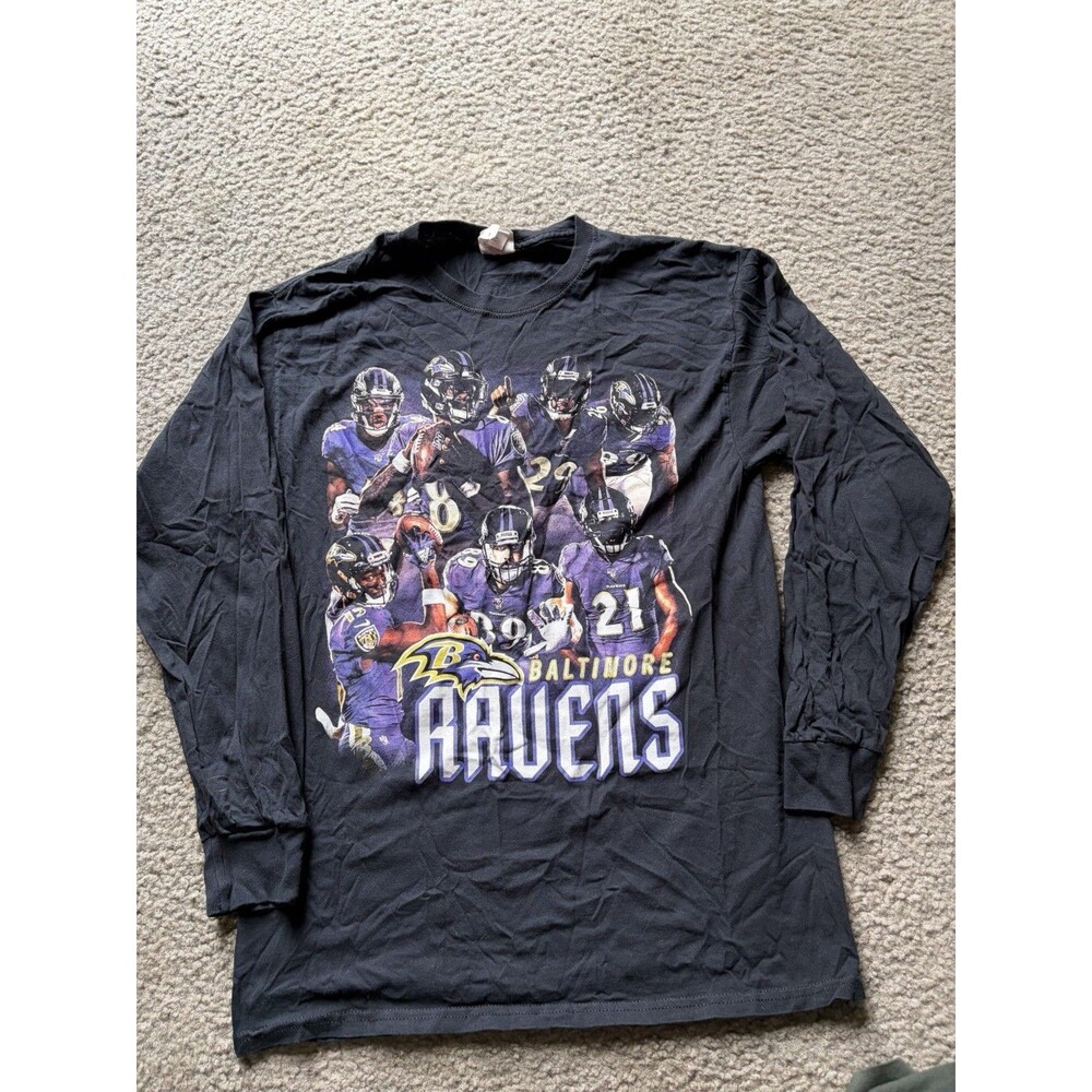 VTG Baltimore Ravens Long Sleeve Graphic Tee